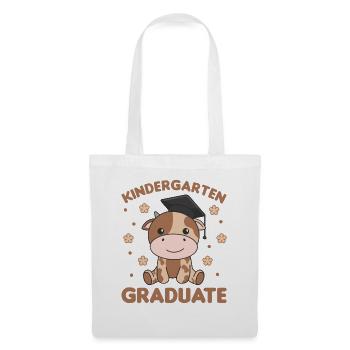 Kids Kindergarten graduate Kuh Graduation - Stoffbeutel - Weiß - Vorne