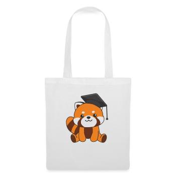 Kids Kindergarten nailed it Roter Panda Graduation - Stoffbeutel - Weiß - Vorne
