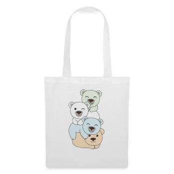 Unlabeld Flag Pride LGBTQ Cute Bear - Tote Bag - white - Front