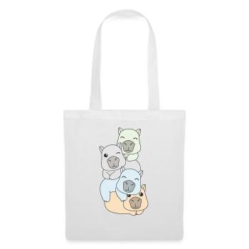 Unlabeld Flag Pride LGBTQ Cute Capybara - Tote Bag - white - Front