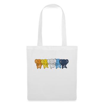 Aroace Flag Pride LGBTQ Cute Elephant - Tote Bag - white - Front