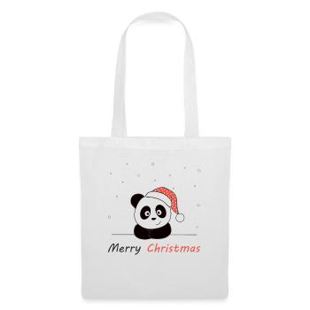 Panda Christmas Snow Winter Animals Pandas - Tote Bag - white - Front