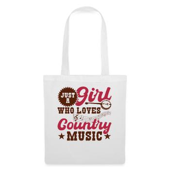 Just a girl who loves country music - Tote Bag - white - Front