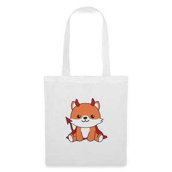 Fox Happy Halloween Devil Costume - Tote Bag - white - Front