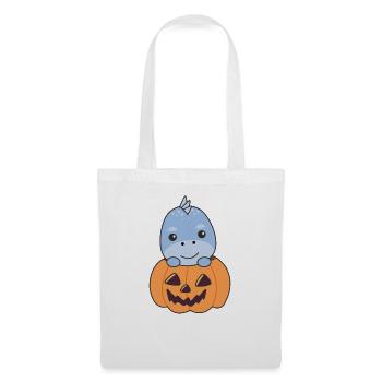 Dino in pumpkin cute dinos Happy Halloween - Tote Bag - white - Front