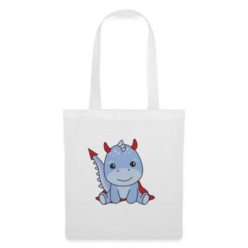 Dino Happy Halloween Devil Costume - Tote Bag - white - Front