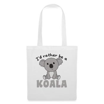 I'd rather be a koala - cute koala - Tote Bag - white - Front