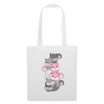 Demigirl Flag Pride LGBTQ Cute Squirrel - Tote Bag - white - Front