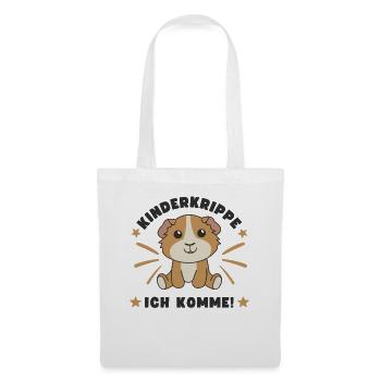 Kinderkrippe Ich Komme! Meerschweinchen - Stoffbeutel - Weiß - Vorne
