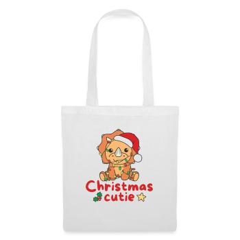 Triceratops Weihnachten Dinos Christmas Cutie - Tote Bag - white - Front