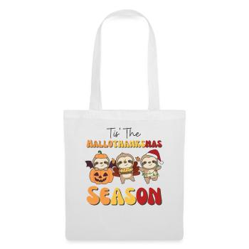 Tis' the Hallothanksmas Saison Paresseux - Sac en tissu - blanc - Devant