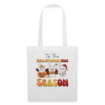 Tis' the Hallothanksmas Season Hase - Tote Bag - white - Front