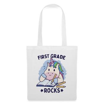 Hello 1st Grade - Hello First Grade Rocks - Stoffbeutel - Weiß - Vorne