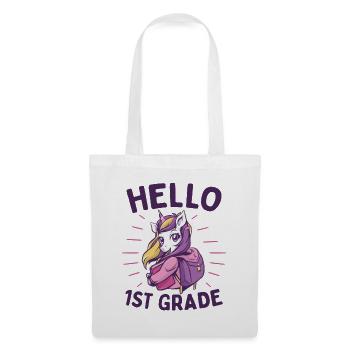 Hello 1st Grade - Hello First Grade Rocks - Stoffbeutel - Weiß - Vorne