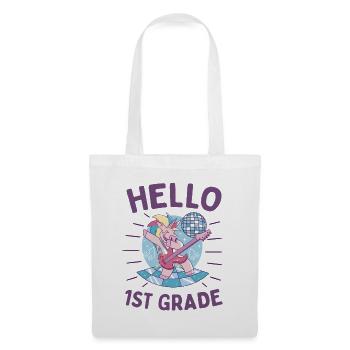 Hello 1st Grade - Hello First Grade Rocks - Stoffbeutel - Weiß - Vorne
