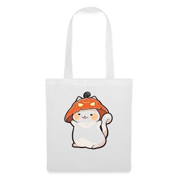 Chat Happy Halloween Costume de Citrouille - Sac en tissu - blanc - Devant