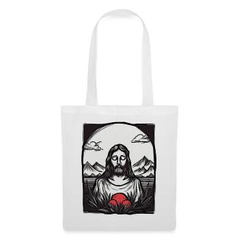 Jesus in Japan: Der göttliche Reisende - Stoffbeutel - Weiß - Vorne