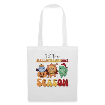 Tis' the Hallothanksmas Saison Dino - Sac en tissu - blanc - Devant