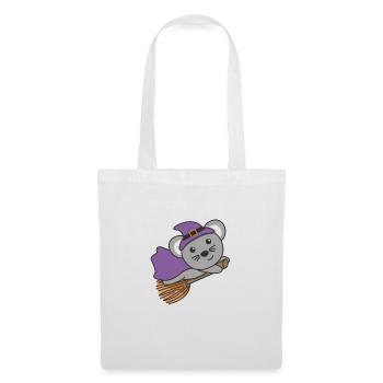 Mouse Halloween Witch Kids Witch Costume - Tote Bag - white - Front