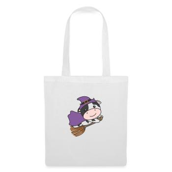 Cow Halloween Witch Kids Witch Costume - Tote Bag - white - Front