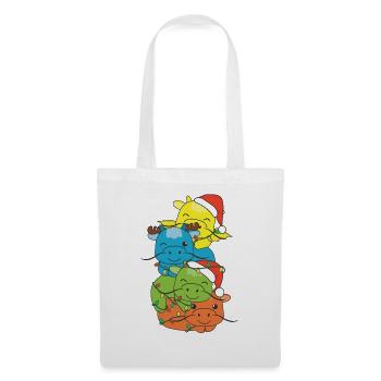 Dragon Christmas Tree Christmas Animals Dragon - Tote Bag - white - Front