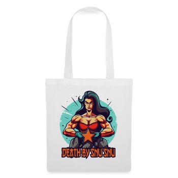 Death by Snu Snu, Muscle Bodybuiding Woman - Tote Bag - white - Front