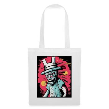 Abstract Angry Bunny Man Art Graffiti - Tote Bag - white - Front