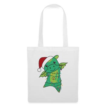 Dragon Christmas Winter Animals Dragon - Tote Bag - white - Front
