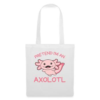 Stell dir vor ich bin ein Axolotl Halloween - Stoffbeutel - Weiß - Vorne