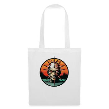 Horreur de dessin animé : Tête d’aiguille monstre Guy - Sac en tissu - blanc - Devant