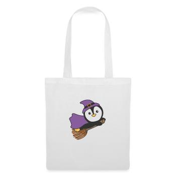 Penguin Halloween Witch Kids Witch Costume - Tote Bag - white - Front