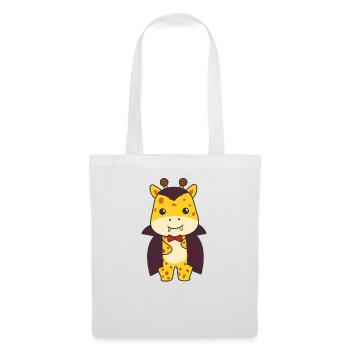 Giraffe Happy Halloween Cute Vampire Costume - Tote Bag - white - Front