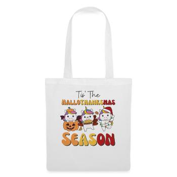 Tis' la licorne de la saison Hallothanksmas - Sac en tissu - blanc - Devant