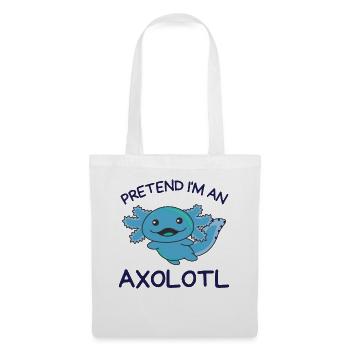 Stell dir vor ich bin ein Axolotl Halloween - Stoffbeutel - Weiß - Vorne