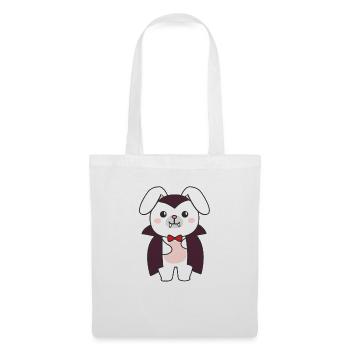 Bunny Happy Halloween Cute Vampire Costume - Tote Bag - white - Front