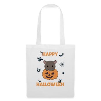 tapir in pumpkin cute tapirs Happy Halloween - Tote Bag - white - Front