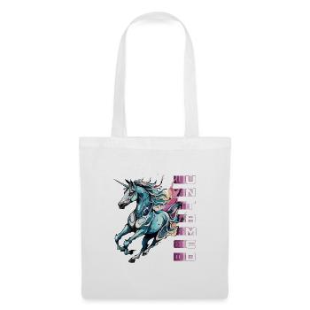 Untamed Beauty - Running Unicorn - Tote Bag - white - Front
