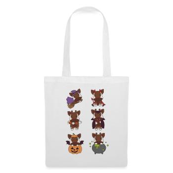 Okapi Halloween Devil Pumpkin Vampier Costume - Tote Bag - white - Front