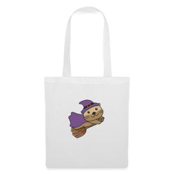 Otter Halloween Witch Kids Witches Costume - Tote Bag - white - Front