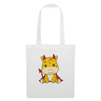 Giraffe Happy Halloween Devil Costume - Tote Bag - white - Front