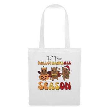 Tis' the Hallothanksmas Saison Capybara - Sac en tissu - blanc - Devant