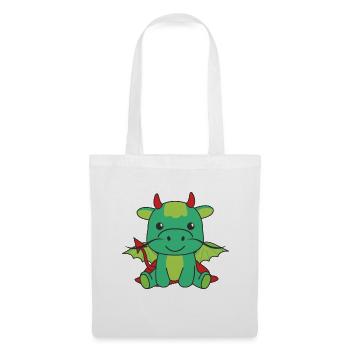 Dragon Happy Halloween Devil Costume - Tote Bag - white - Front