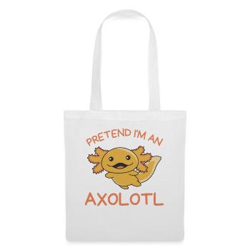 Stell dir vor ich bin ein Axolotl Halloween - Stoffbeutel - Weiß - Vorne