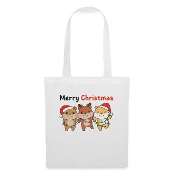 Hamsters Christmas Winter Animals Hamsters - Tote Bag - white - Front