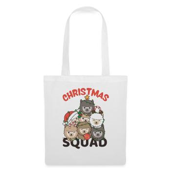 Alpaca Christmas Tree Christmas Squad Alpacas - Tote Bag - white - Front
