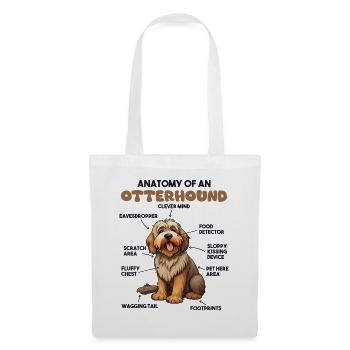 Dog Explanation Anatomy of an Otterhound - Tote Bag - white - Front