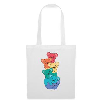Rainbow Mouse Cute Colorful Mouse for Kids - Tote Bag - white - Front