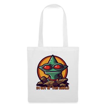 Out of this world: alien toad - Tote Bag - white - Front