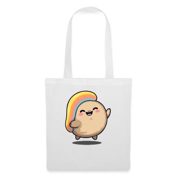 Heureux truc chibi mignon - Sac en tissu - blanc - Devant