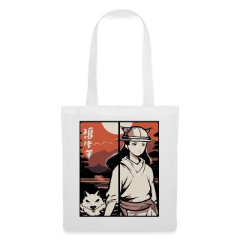 Fille d’anime japonaise : je le fais de cette façon - Sac en tissu - blanc - Devant